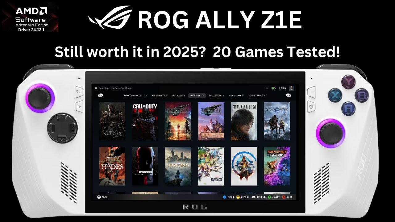 ROG Ally Z1E in 2025 - still worth it? 20 GAMES TESTED!!