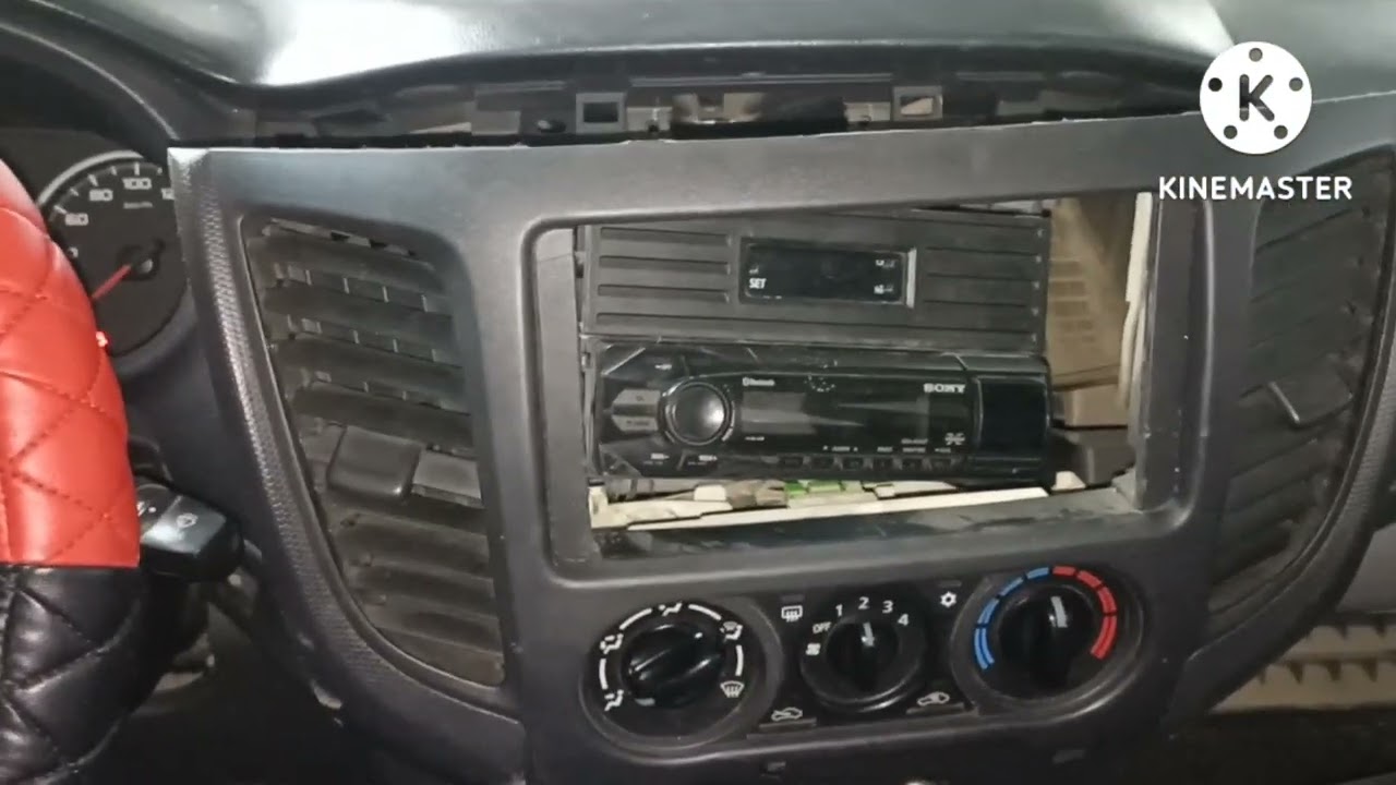 #mitsubishil200 como remover panel y cambiar radio o stereo #linareschile