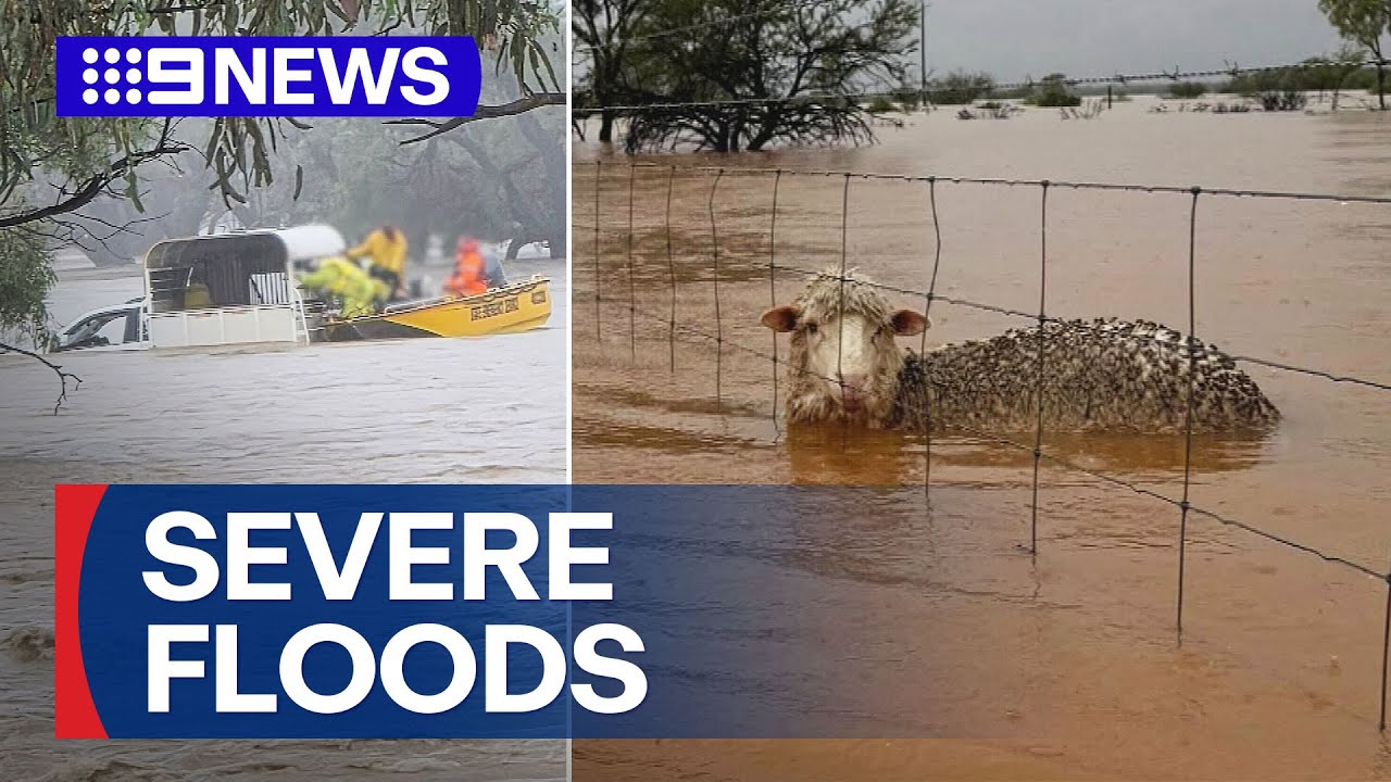 Once in a lifetime flooding emergency rocks Queensland | 9 News Australia