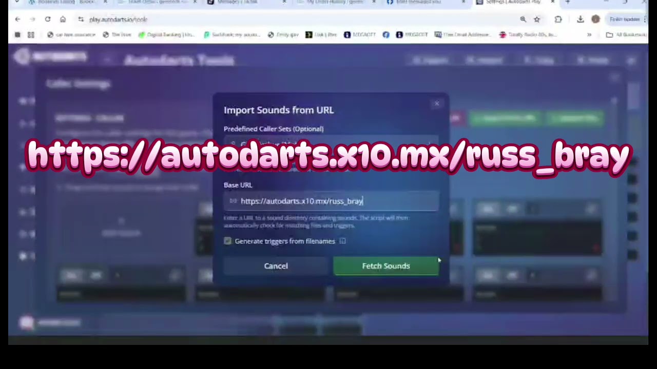 Autodarts- how to install famous caller