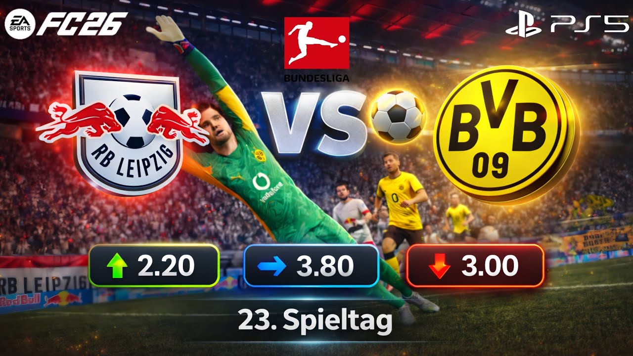 FC 26 | RB Leipzig vs BVB – Heftiges Duell am Bundesliga 23. Spieltag! 🔥⚽