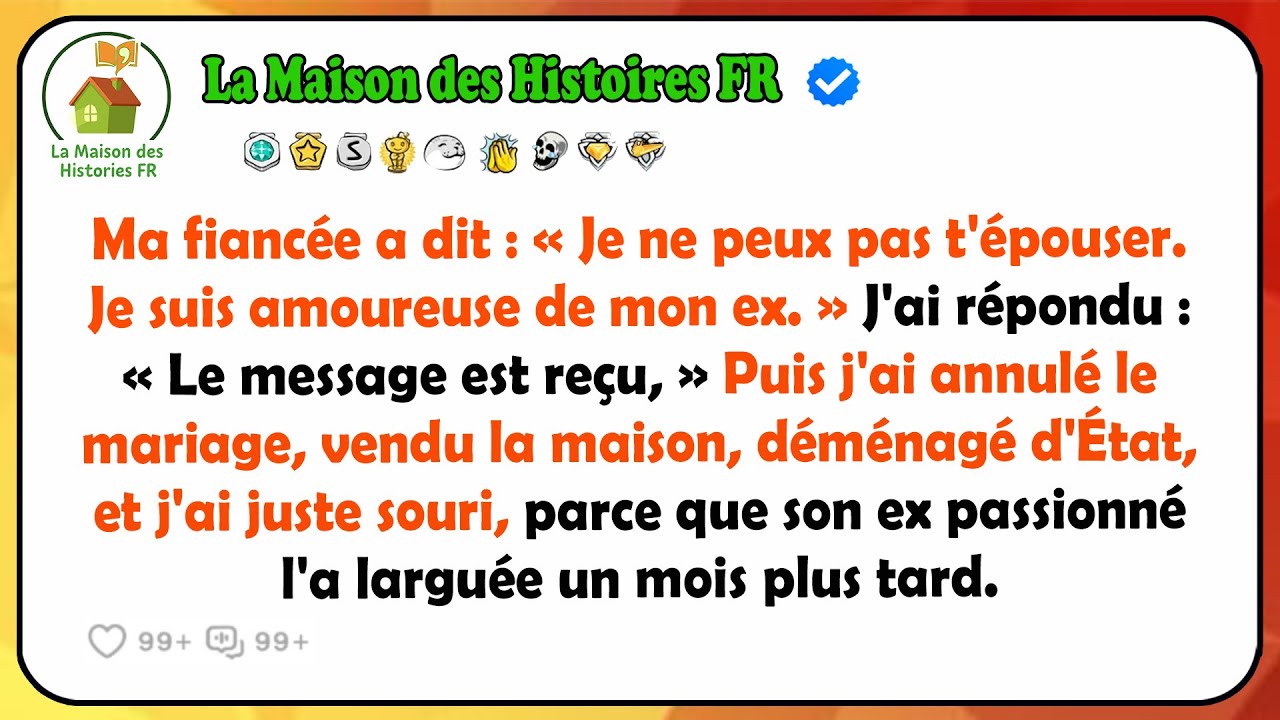 Ma Fiancée A Dit : « Je Ne Peux Pas T'épouser. Je Suis Amoureuse De Mon Ex. » J'ai Répondu...