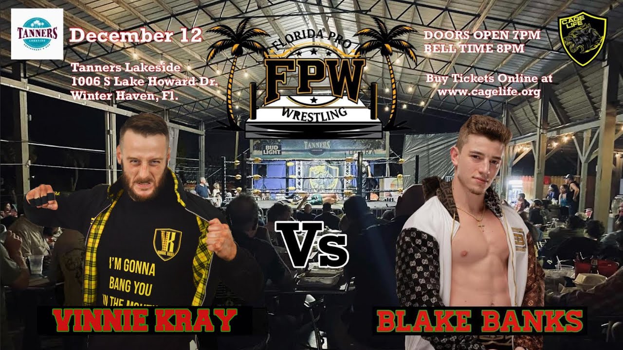 Florida Pro Wrestling - Vinnie Kray Vs Blake Banks