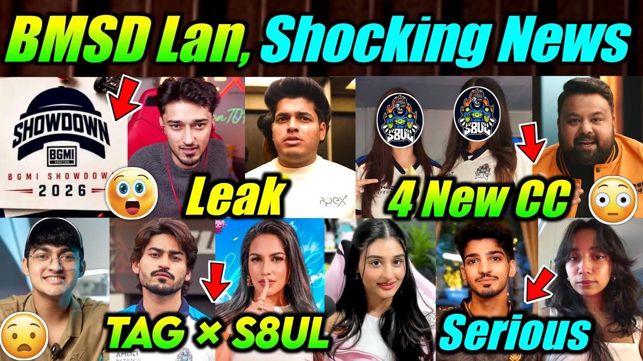 BMSD Lan ! Serious Matter 🤯 TAG New Sponsor 😳 S8UL 4 New CC, Collab 😮 Goblin, Jelly, Dyno News