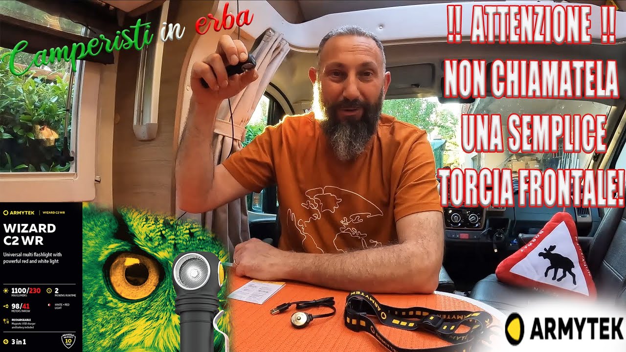 MIGLIOR TORCIA FRONTALE ARMYTEK C2 WR  e chiamarla così è riduttivo! prodotto TOP! SPETTACOLARE!
