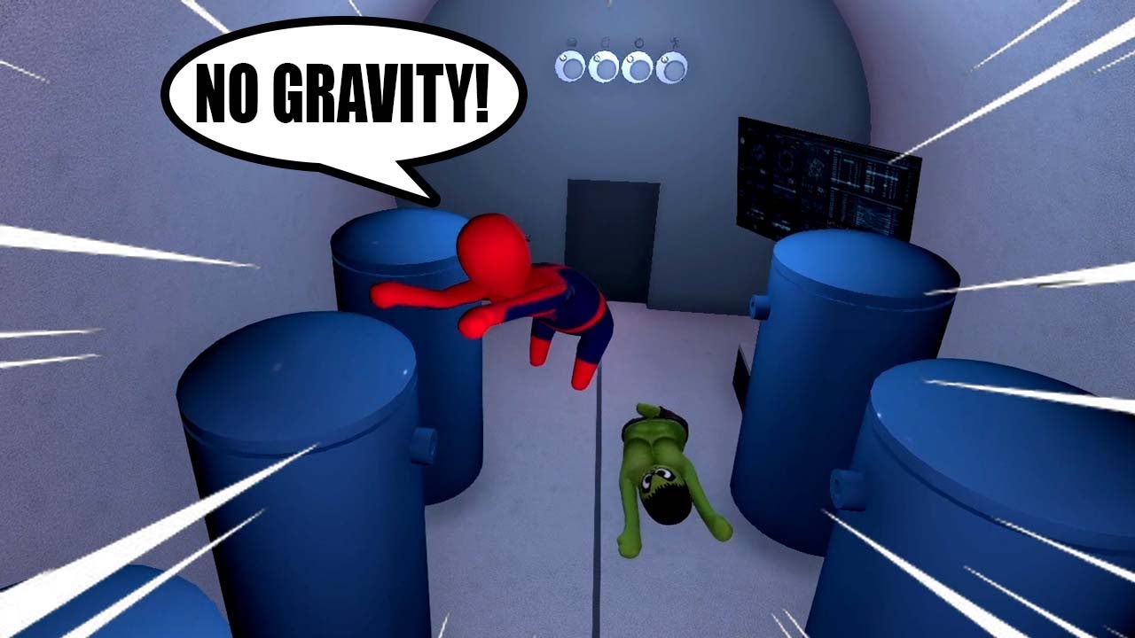 SPIDERMAN AND HULK NEEDS TO ESCAPE SECRET SPACE STATION LABORATORY in HUMAN FALL FLAT