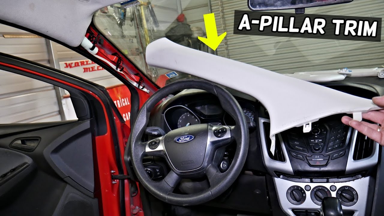 FORD FOCUS MK3 A PILLAR COVER TRIM REMOVAL REPLACEMENT. DRIVER A PILLAR TRIM STUCK