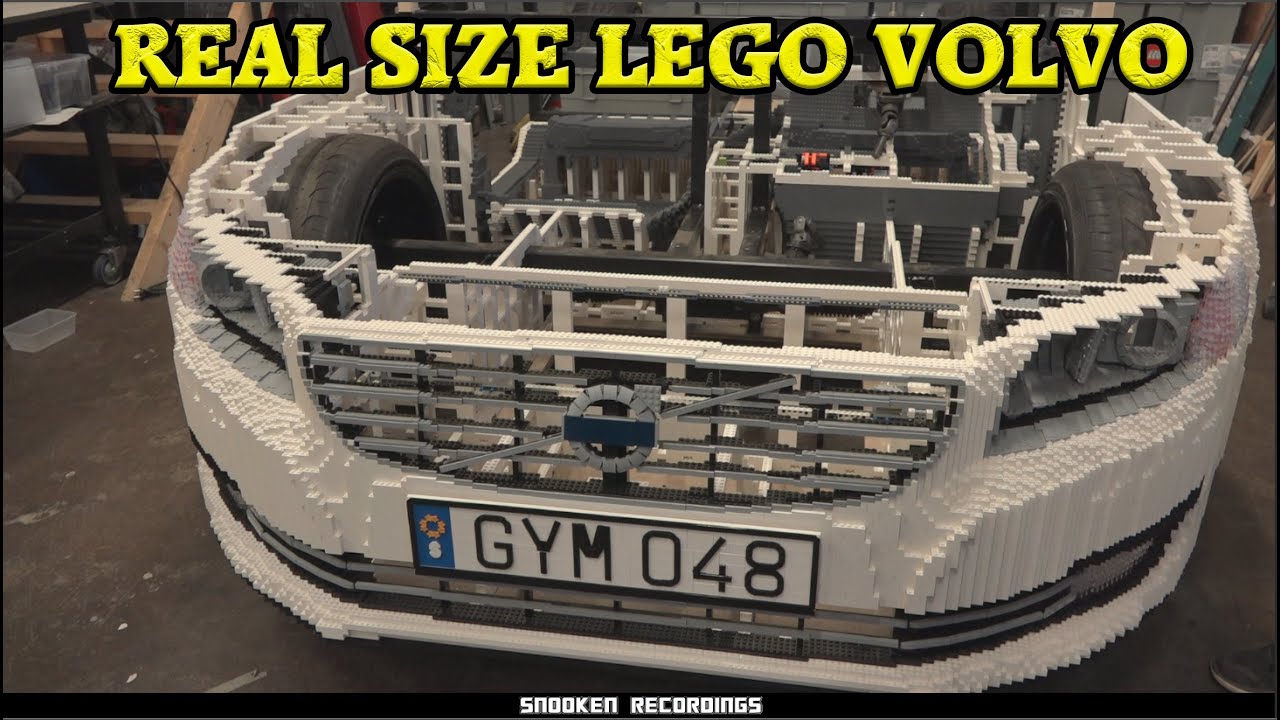 David bygger en Volvo v70 i Lego || Real Size med 100.000tals bitar