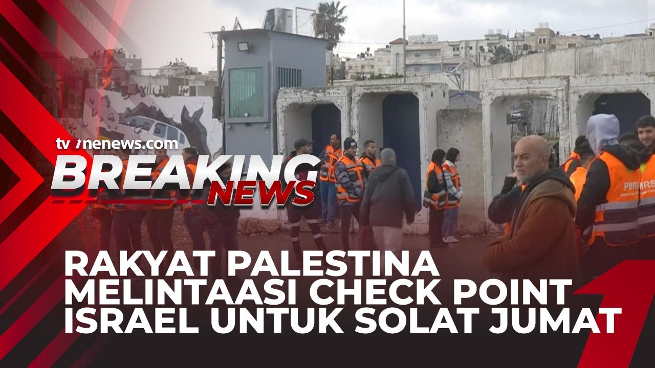 [BREAKING NEWS] Rakyat Palestina Melintaasi Check Point Israel untuk Solat Jumat | tvOnenews.com