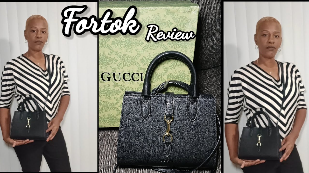 FORTOK Gu**cci Small Tote Bag with Closure.