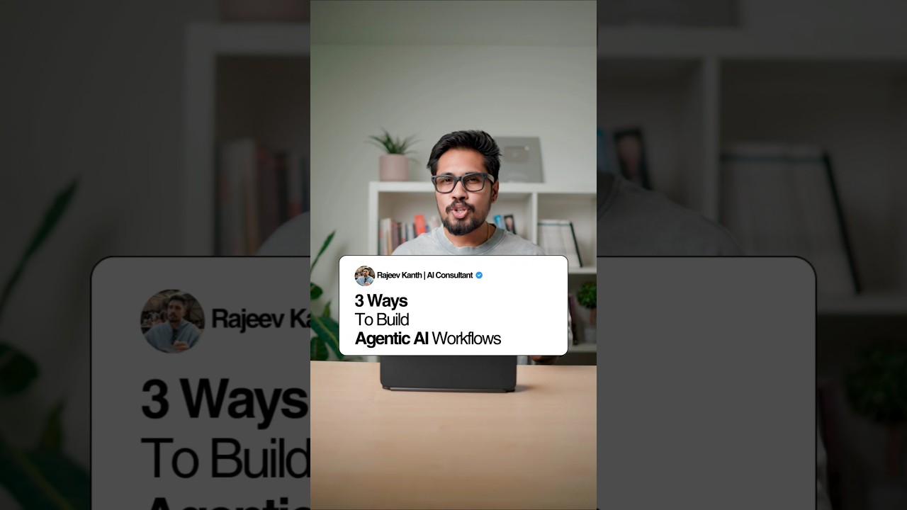 3 Ways To Build Agentic AI Workflows #agenticai