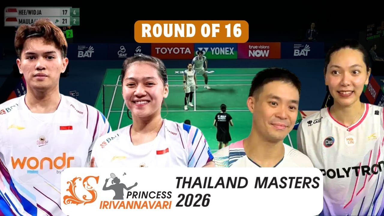 Adnan Maulana/Indah Cahya Sari Jamil vs Hee/Widjaja Thailand Masters 2026 - R16 XD GOODDD MATCH !!