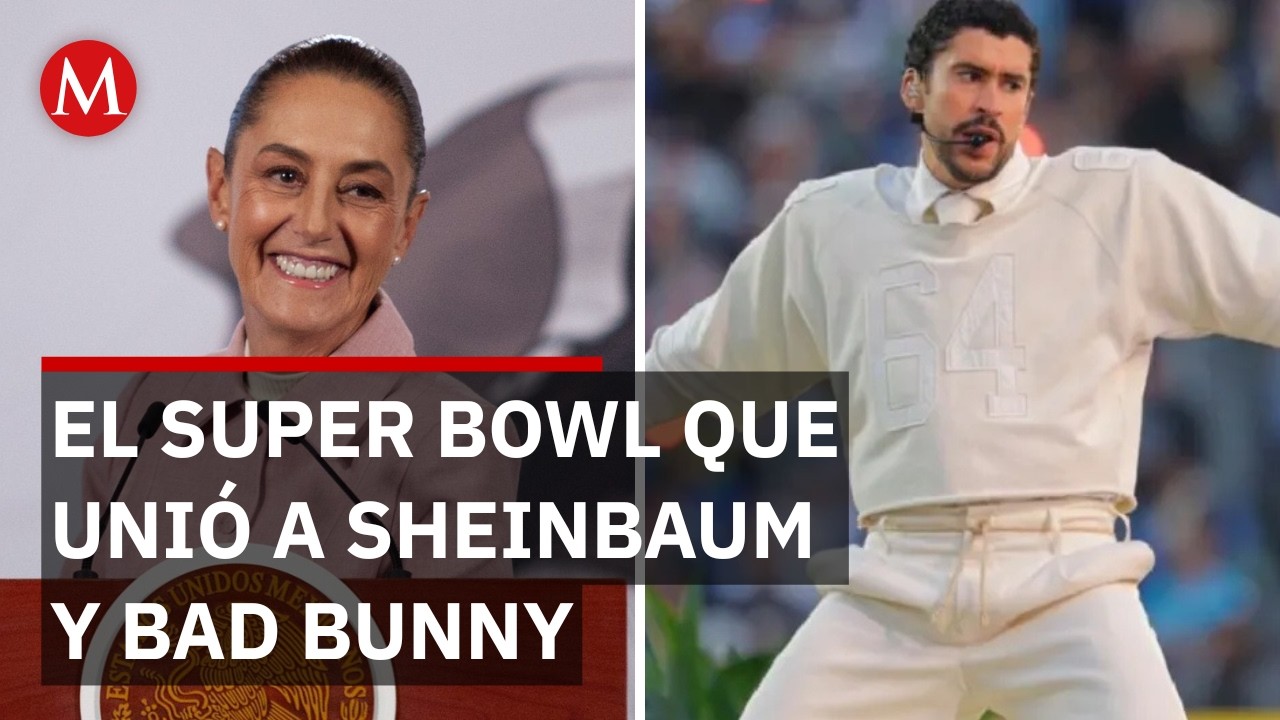 Sheinbaum se suma a la tendencia de Bad Bunny en el Super Bowl 2026