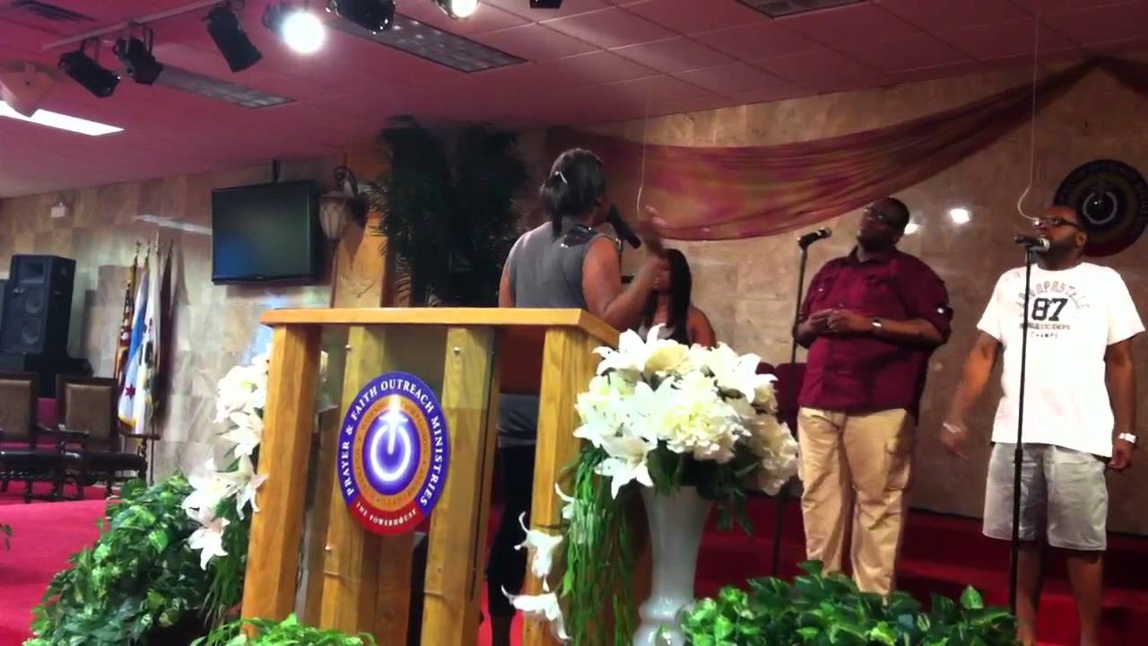 Neicy Singing Rain on Us in Rehearsal