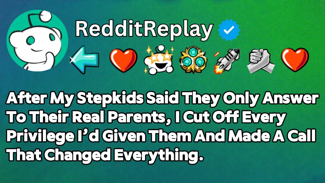 [FULL STORY] My Stepchildren Said They Only Answer To Their Biological Parents So I Took Away All...