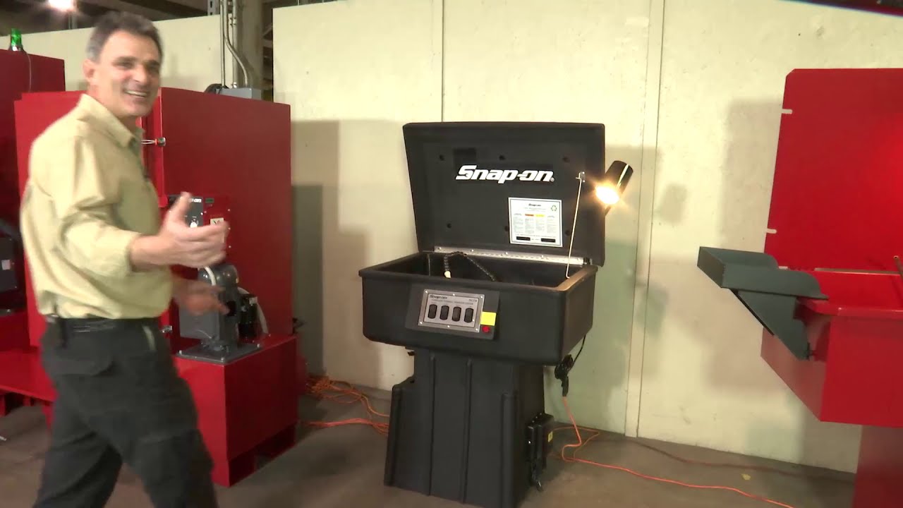 Snap-On PBC33B aqueous parts washer features and benefits.