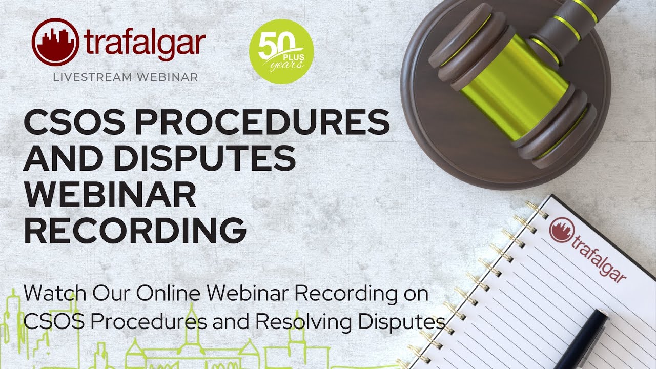Webinar Recording - Csos Procedures and Resolving Disputes