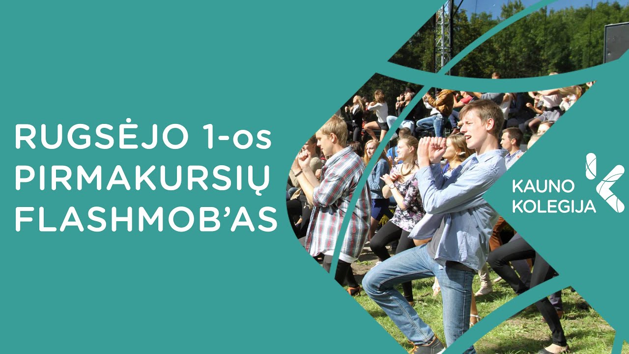 Kauno kolegijos pirmakursių flashmob'as 2014