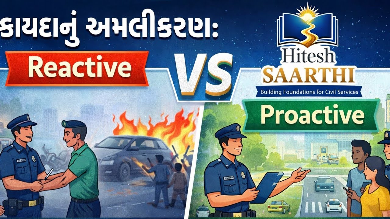 નિબંધ લેખન PSI PYQ Mains Essay: કાયદાનું અમલીકરણ: માત્ર નિયમ નહીં, પણ ઉકેલ | GPSC/Ethics 
