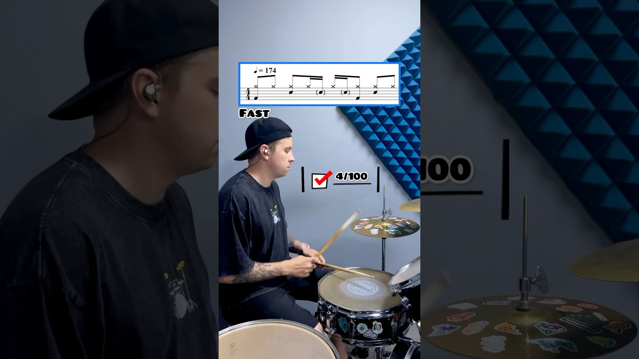 drum rhythm | drum and bass #drumlessons #drumming #drums