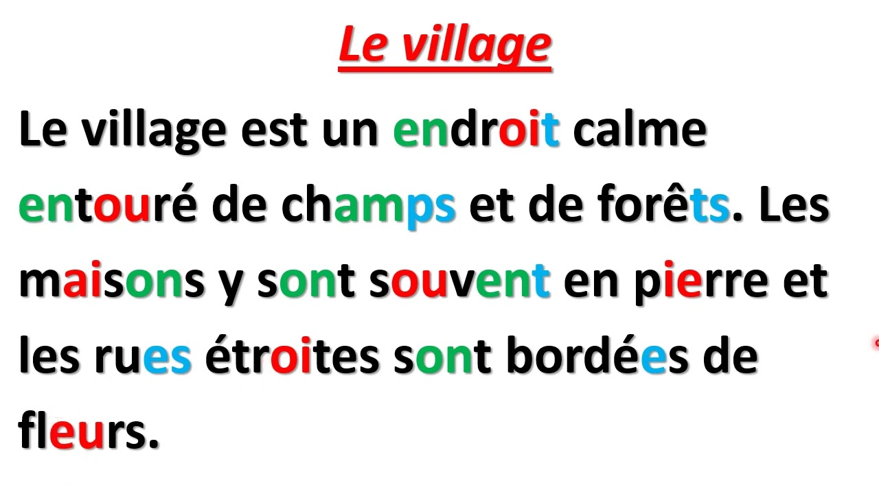تعلم الفرنسية بسهولة وسرعة عن طريق قراءة النصوص _ تعلم قراءة ونطق جميع الحروف المركبة الفرنسية