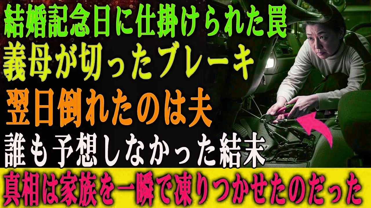結婚記念日―― 義母は私の車のブレーキを切った。 しかし翌日、命を落としたのは夫だった。 何が起きたのか、誰도 예상하지 못했다。 あの日の真実は、あまりにも残酷だった。