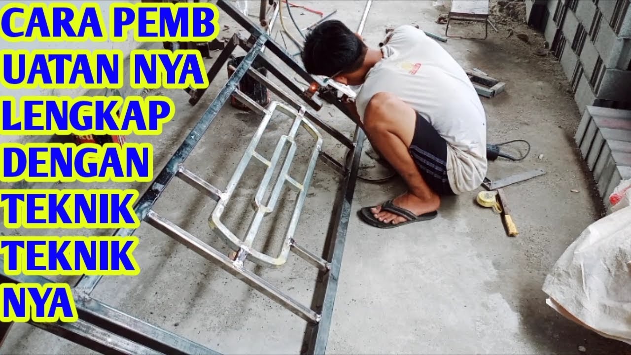 Cara membuat Cara pembuatan bemper pick up dari besi holo lengkap