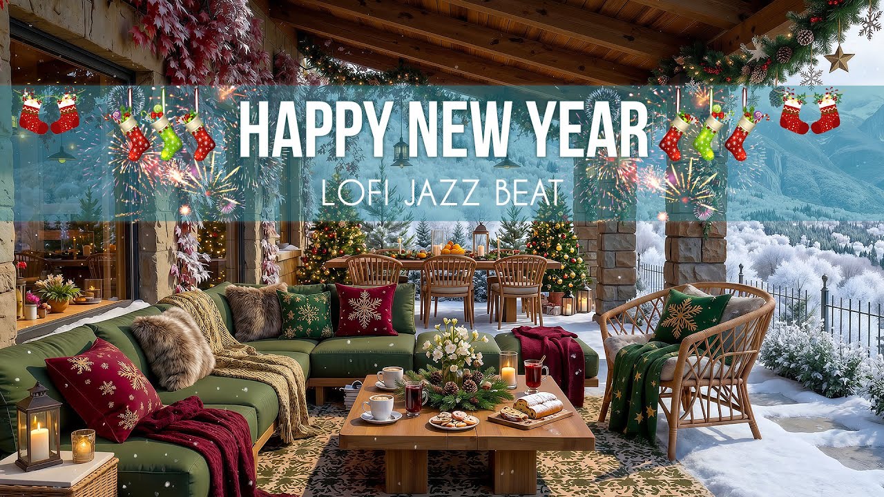 Lo-Fi Jazz music ❄️ Warm & Deep JazzMorning at a Snowy Village Coffee Shop
