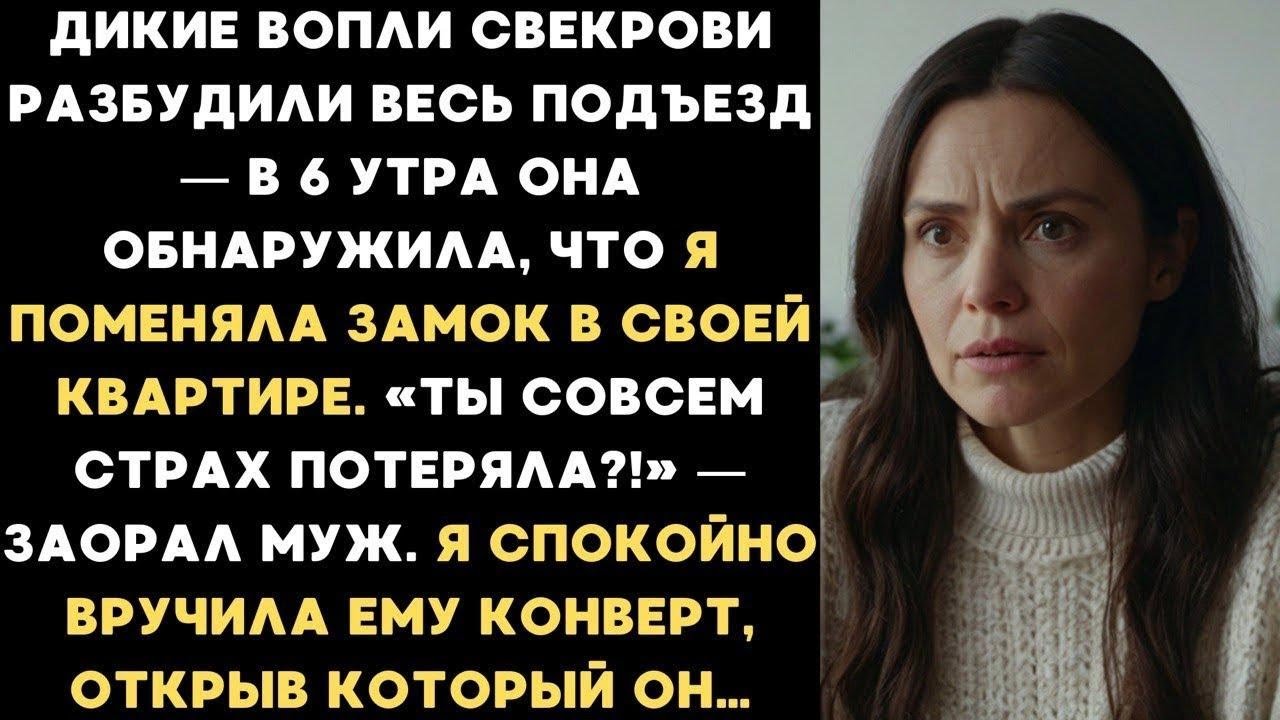 Вопли свекрови разбудили весь подъезд — в 6 утра она узнала, что я поменяла замок в своей кварти