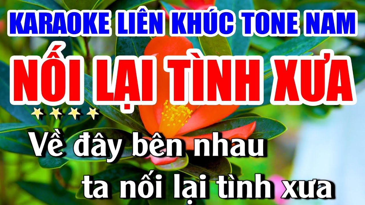 Karaoke Liên Khúc Nối Lại Tình Xưa Nhạc Sống Khánh My | Tone Nam Dễ Hát Nhất