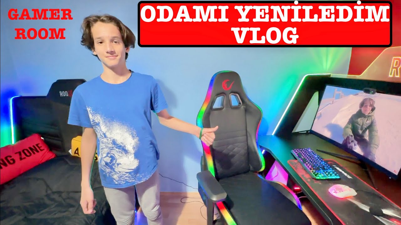 Odamı Yeniliyorum Vlog. Gamer Room.  HÜSO
