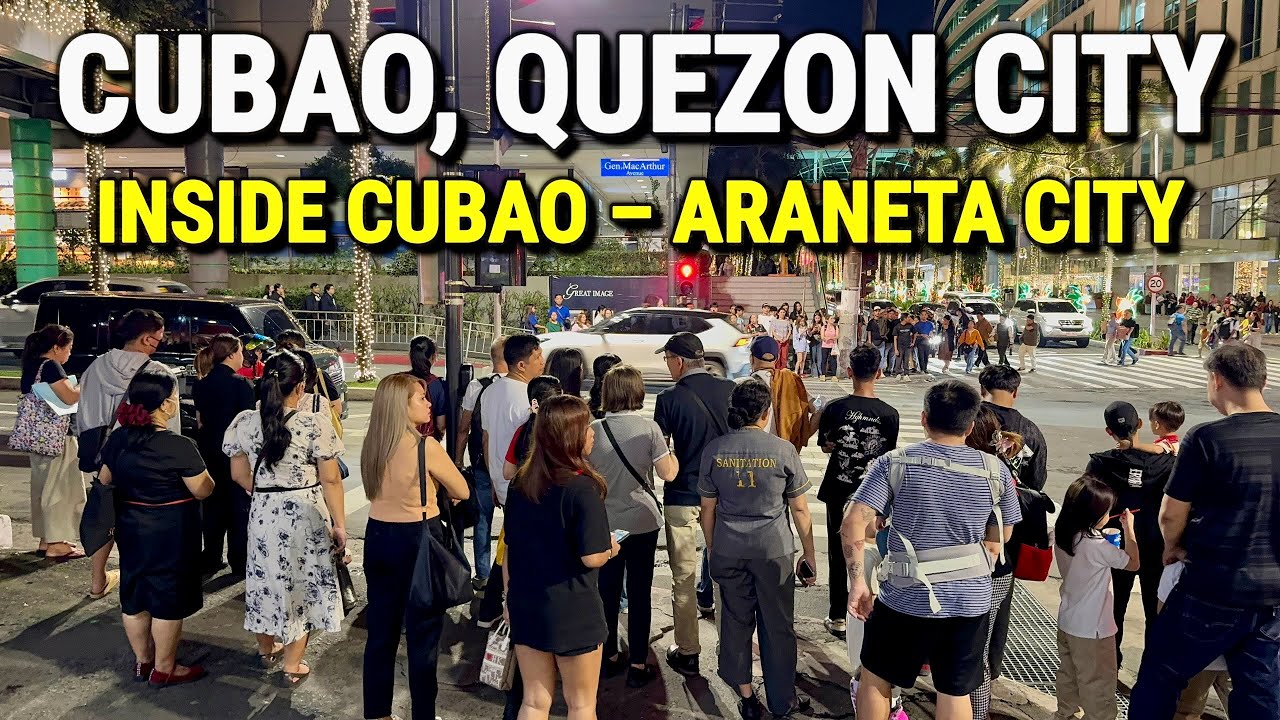 Philippines Walking Tour in CUBAO, QUEZON CITY 🇵🇭 Streets of Cubao - Araneta City