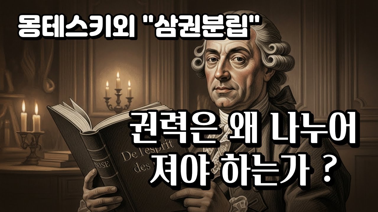 권력은 왜 나누어져야 하는가? | 몽테스키외가 남긴 민주주의의 설계도 | 독재를 막는 단 하나의 원리 | 삼권분립