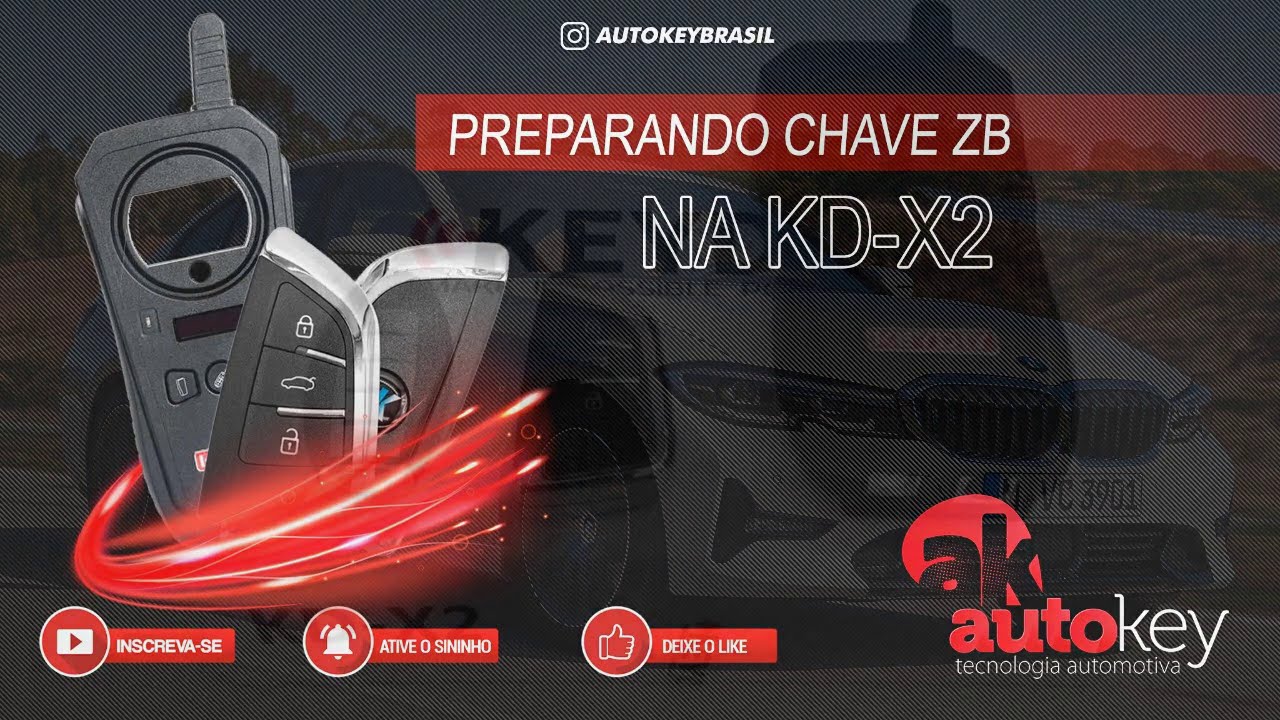 Preparando Chave Smart modelo ZB na KD X2, todos os detalhes da chave ZB da Keydiy só na Autokey
