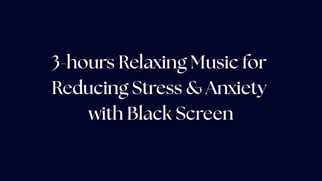 Black Screen Anxiety Relief | Calm Support for Overthinking