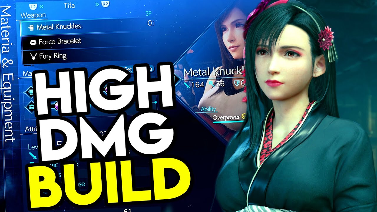 Tifa BEST Damage Build METAL KNUCKLES | Final Fantasy 7 Remake