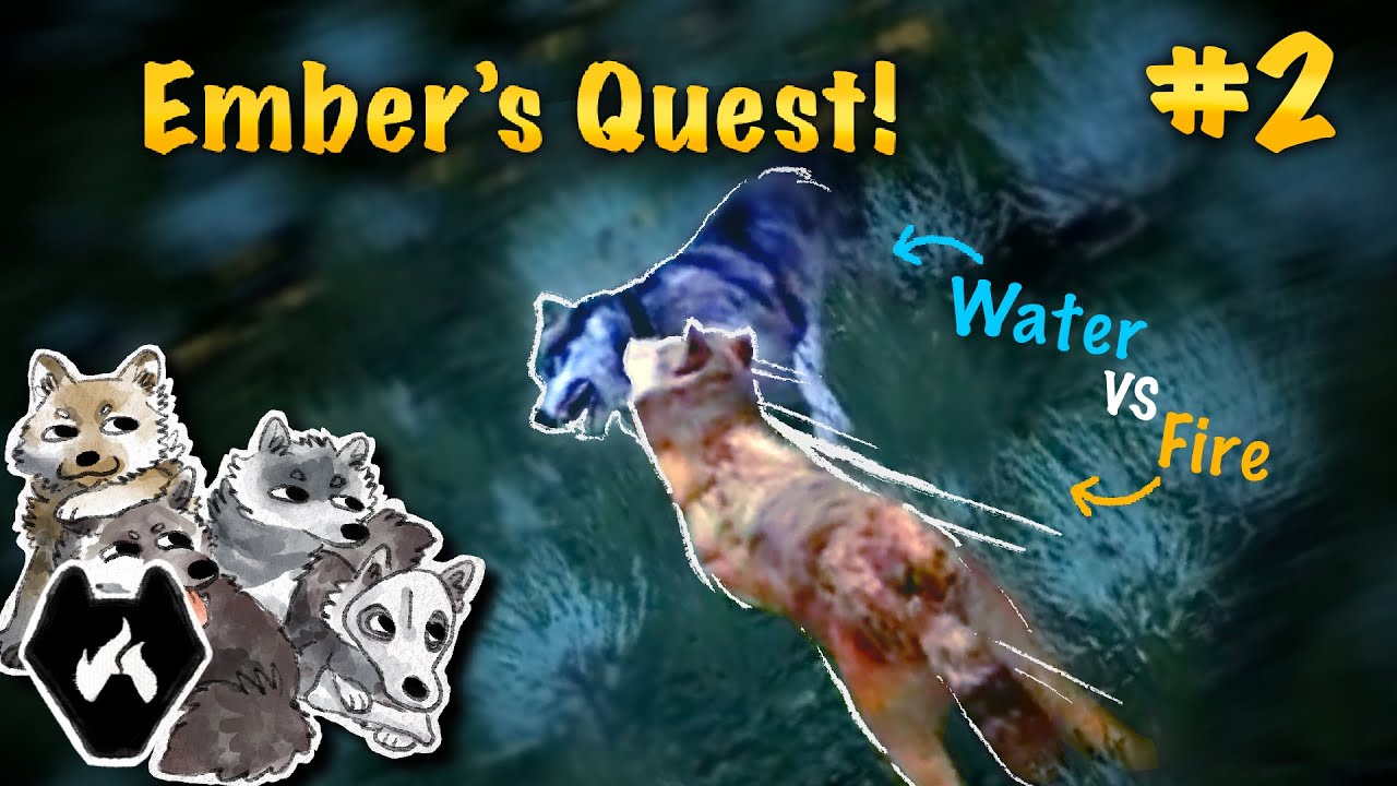 Chaotic Den-hunt! (Our pups are TOO BOLD) 🌋 Ember's Quest Ep2. | Wolfquest Saga
