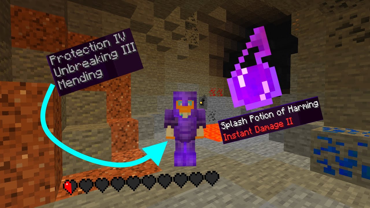 The BEST Way to Kill Someone With NETHERITE ARMOR(max enchanted)