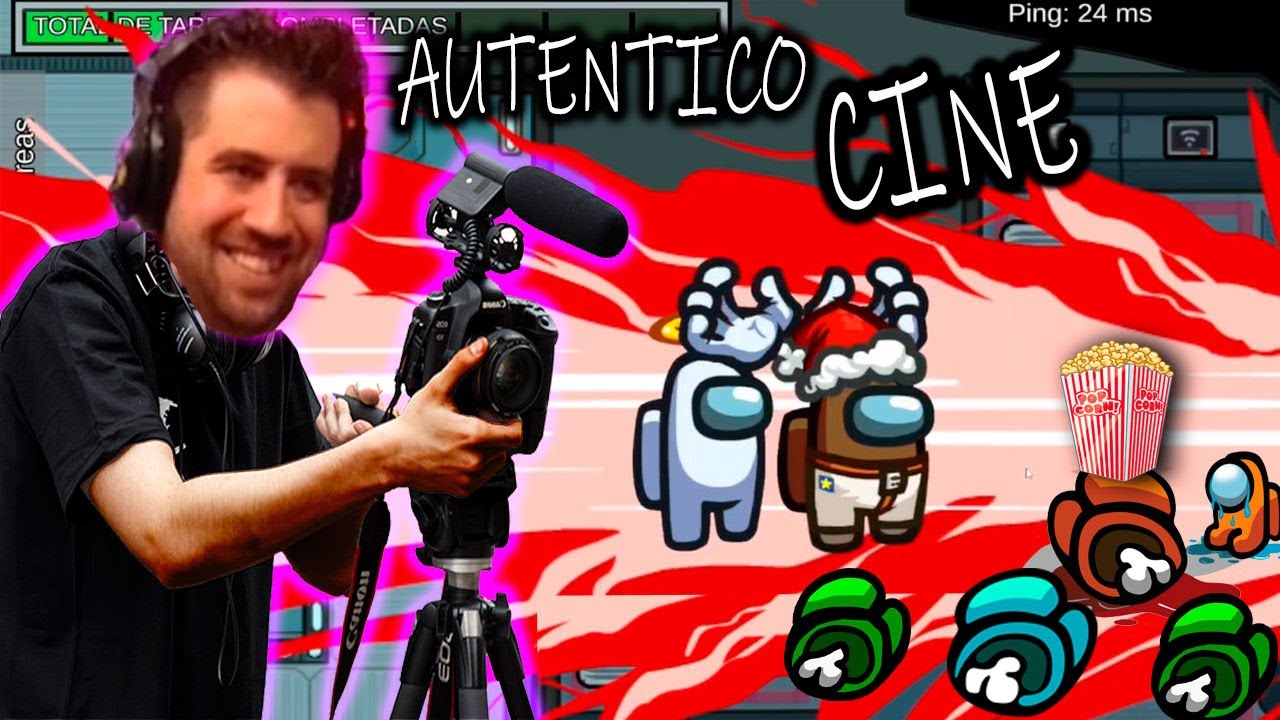 VOY A SER EL PESADITO DE LAS CAMARITAS🎬🎥💪 AURONPLAY | 🚀AMONG US