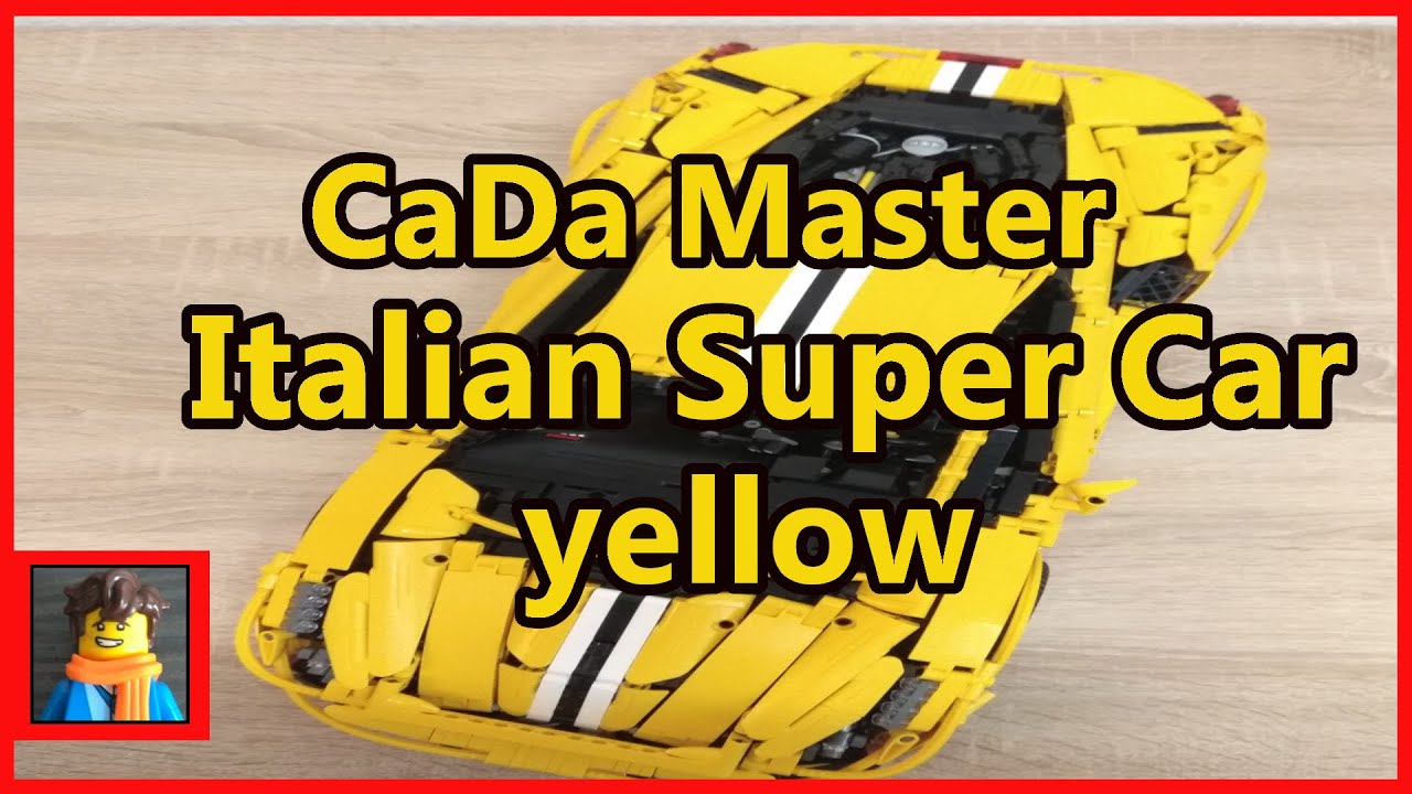 Einfach der Hammer..  CaDa Master Italian Super Car yellow Unboxing, Review und Fazit in deutsch