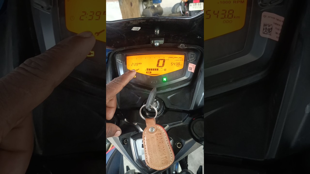 TVS Apache 160 2v 4v service reminder light Off