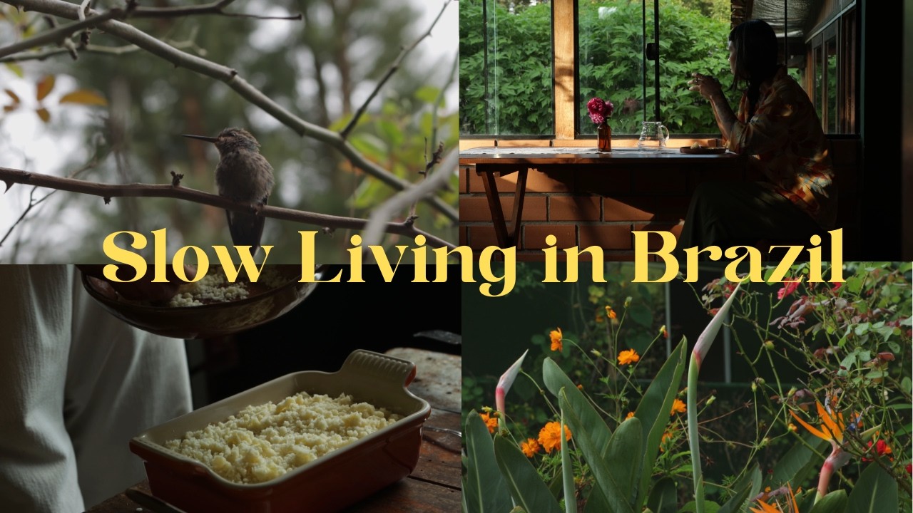 #3 Vlog | Slow Living | Uma tarde comigo preparando bolo e apreciando o jardim.