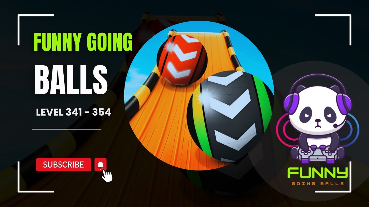 Going Balls lv 341 - 354, rolling balls, SPEEDRUN PLAYGAME