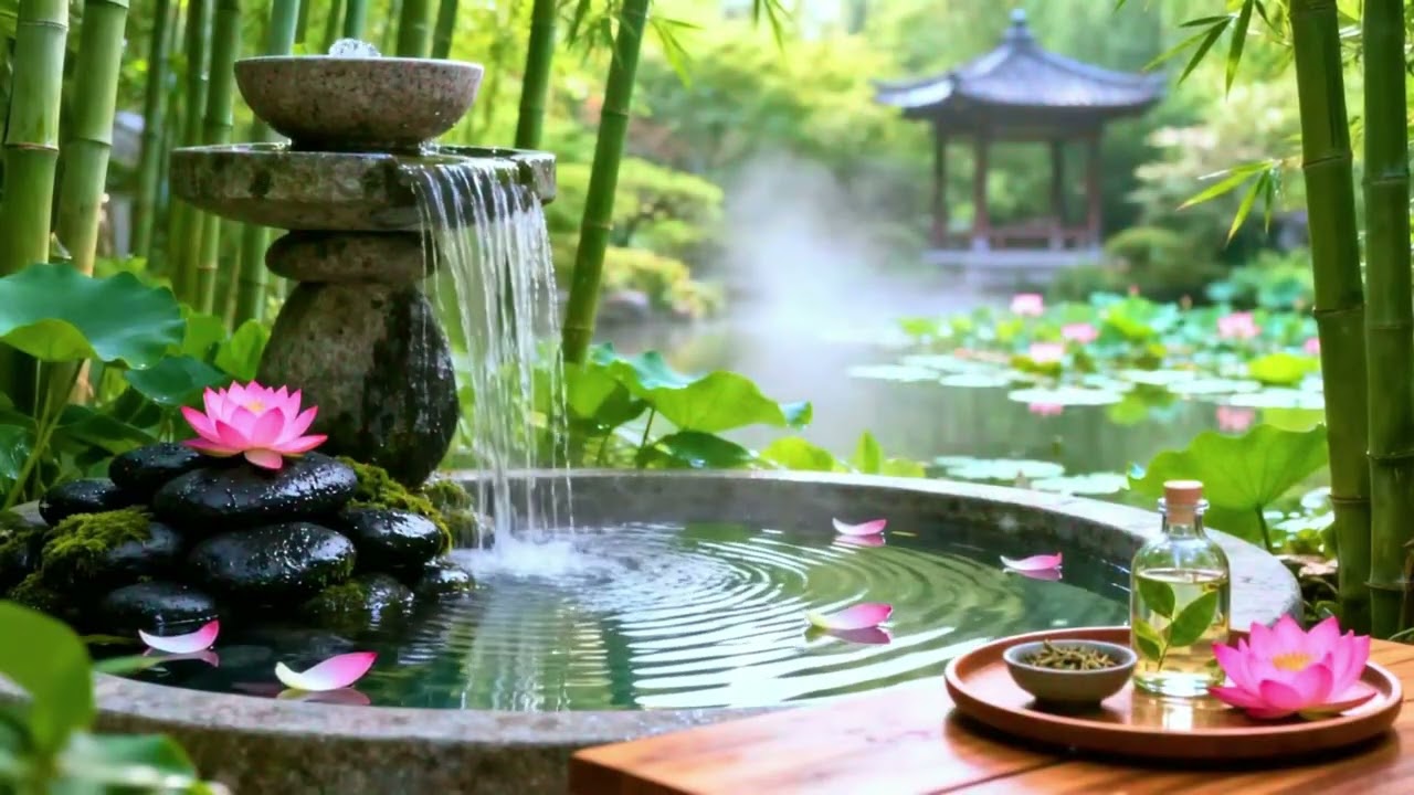 Healing Piano + Water Sounds 🌿 Deep Recovery Music to Reduce Stress and Overthinking