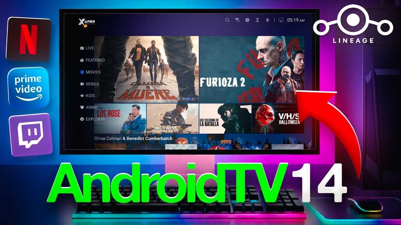 ✅Instalé LinegeOS TV (Android TV 14)  en una PC ANTIGUA 📺| Como instalar ANDROID TV en una PC💻
