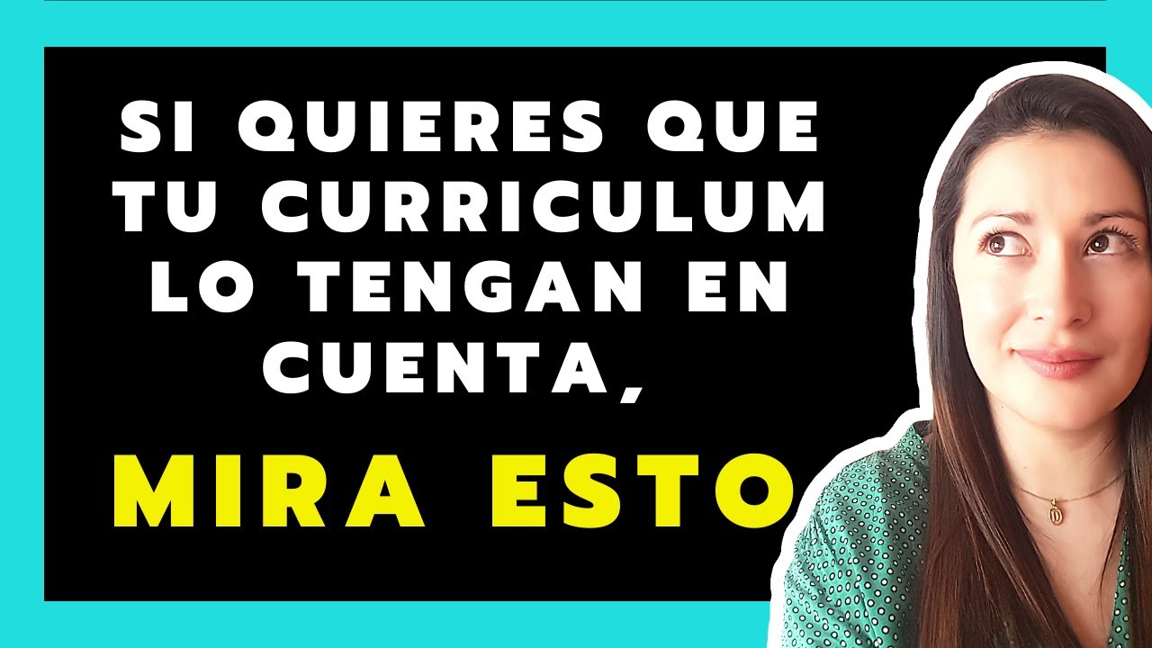👉¿Qué información debo poner en una HOJA DE VIDA? MasterClass ✅ Cap. 1 - Dennis con acento en la i