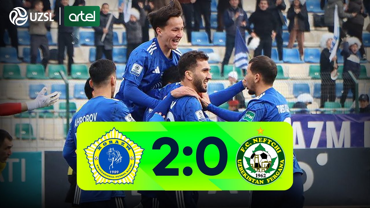 Superliga 30-tur. Xorazm - Neftchi bahsida kiritilgan gollar va xavfli vaziyatlar (Highlights)
