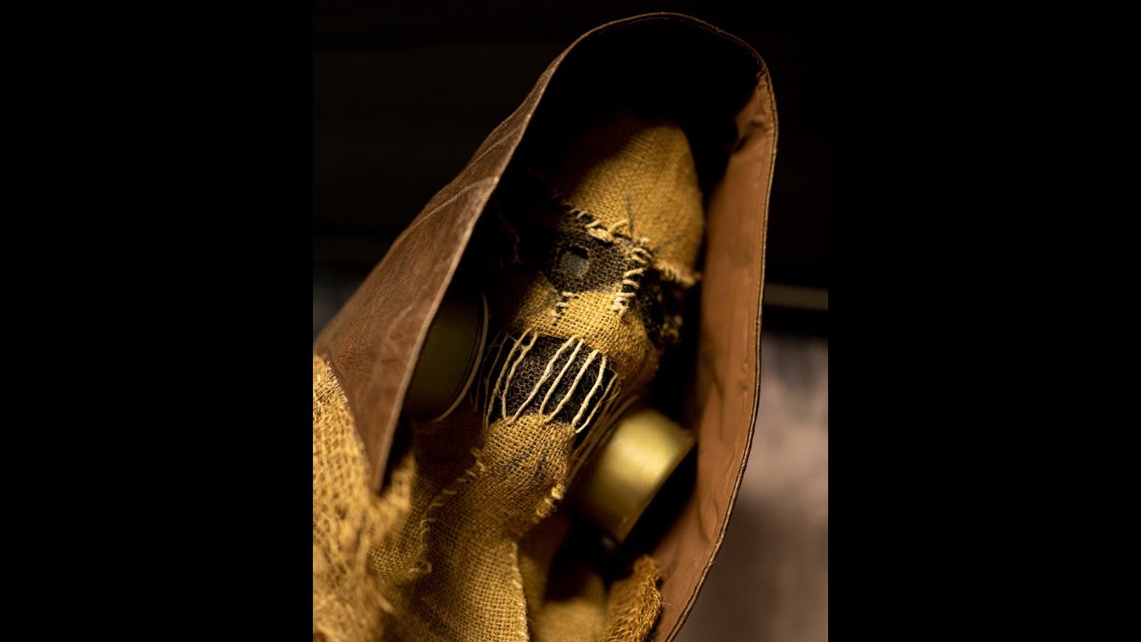 Scarecrow cosplay mask like the one from Batman Arkham Asylum.