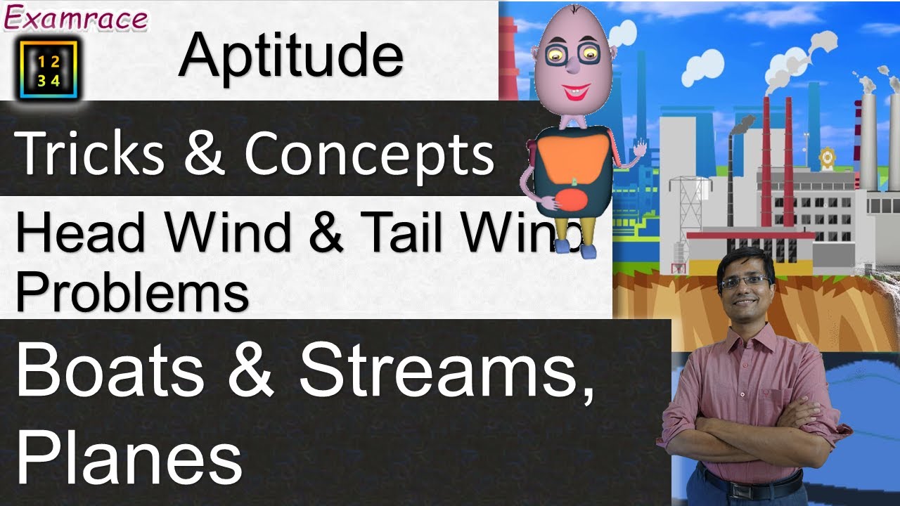 Boats & Streams, Planes - Head Wind & Tail Wind (Aptitude) Problems: Tricks & Concepts