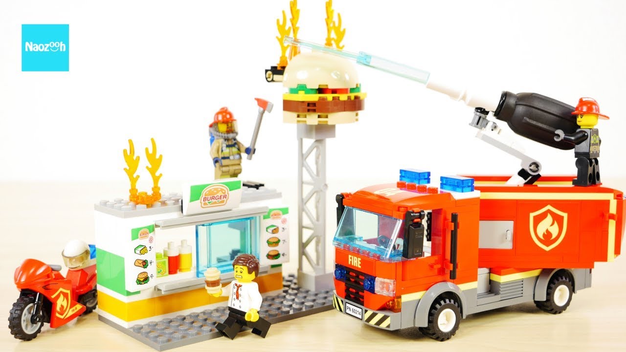 レゴ シティ ハンバーガーショップの火事 消防車 60214　／ LEGO City Burger Bar Fire Rescue